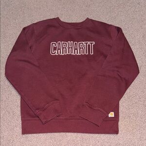 Carhartt Burgundy Sweatshirt kids 10 medium